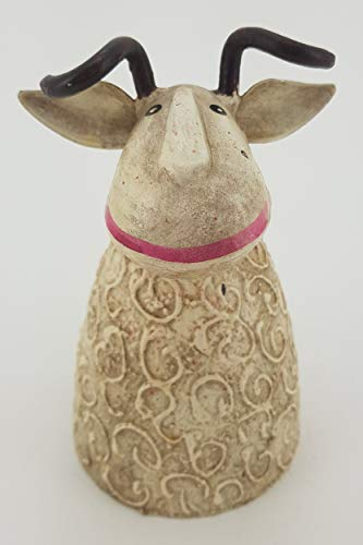 KUHEIGA Zaunhocker Tiere H:17cm, Metall Zaunhocker, Bunte Zauntiere, Gartenzaun Tierchen