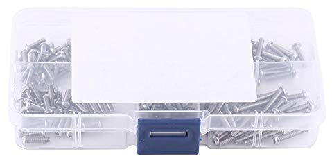 Schrauben Set,schrauben sortiment 180pcs M2.5 Edelstahl 304 Linsenkopf Innensechskantschrauben Sortiment Kit,Linsenkopf Sechskantschrauben Schraubensatz