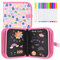 Abwischbares Malbuch für Kinder, Spiele ab 2-3-4-5-6 jahre Kinder, Malset Geschenk Mädchen/Junge, Doodle Pad mit 12 Farbstiften, 14 Seiten (Tierwelt)