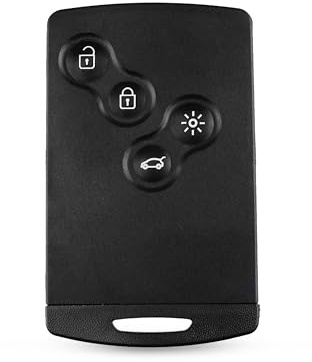 4 Botones de Tarjeta de Chip Compatible con Renault Captur – Clio 4 – Koleos – Laguna 3 – Megane 3 – Scenic 3 – Kit de protección de repues