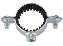 PROFIX Collier simple Isophonique acier zingué - Pas 7x150 Ø32 - Boite de 50 - Collier de serrage
