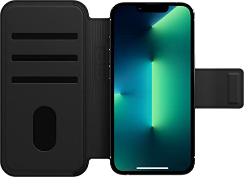 OtterBox Detachable Folio Wallet (Case Sold Separately) for MagSafe - iPhone 12, iPhone 12 Pro, iPhone 13, & iPhone 13 Pro - Shadow (Black)