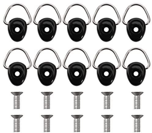 VGOL 10 Stück D-Ringe Spannanker Haken Edelstahl D-Ring-Schnalle kompatibel mit Jimny 2019–2020 Kofferraumfrachtbereich Auto Innenausstattung Zubehör