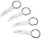 vhbw 4X Clés d'extraction pour autoradio Compatible avec Audi A3 8L, 8P Voiture - Outils pour déblocage d'autoradio, Longueur 7 cm