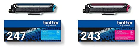 Brother Original Jumbo-Tonerkassette TN-247C Cyan & TN-243M Tonerkassette DCP-L3510CDW/-L3550CDW, HL-L3210CW/-L3230CDW/-L3270CDW, MFC-L3710CW/-L3730CDN/-L3750CDW/-L3770CDW Magenta