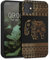 kwmobile Wood Case Compatible with Apple iPhone 11 Case - Cover - Wood Elephant with Pattern Light Brown/Black
