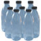 1Litre PET Plastic Clear Juice Bottles with Caps - Box of 8