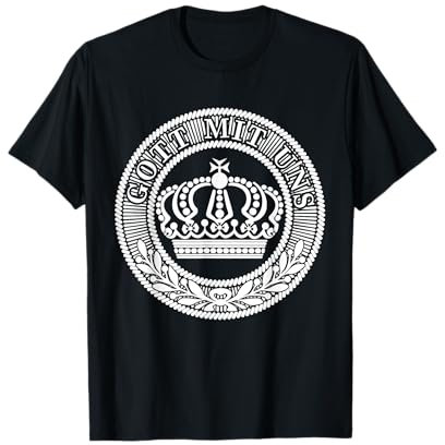 Preußische Gürtelschnalle T-Shirt Gott Mit Uns Deutschland Tee T-Shirt