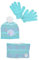 Sun City Frozen - Die Eiskönigin Elsa Anna Kinder Winter Set 3 tlg. Mütze, Handschuhe und Schal Mädchen, Farbe:Blau, Größe:54