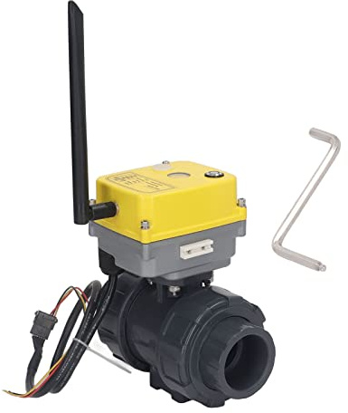 Elektrischer Kugelhahn, 110-230 V APP WIFI-Fernbedienung Echtzeitüberwachung Intelligenter Kugelhahn für die Küche(DN40)