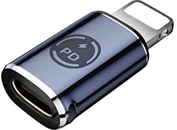 Apple MFi Zertifizierter USB C Buchse auf Lightning Adapter, 27W PD Schnellladeadapter, Kompatibel mit iPhone 14 13 12 11 Pro Max, Xs, XR, 8P, iPad (Nicht für Die Verwendung mit Kopfhörern Geeignet)