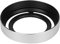 Kameraobjektivhaube für Fuji X10 / X20 / X30, LH - X10 Schönes Aussehen Hohlmetall Kompakt Abnehmbare Kameraobjektivhaube (Silber)
