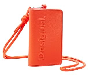 Desigual Women's Mone_Half Logo 24 EMM Tri-Fold Wallet, Orange