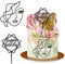 2 Stück Torten Deko, Minimalistische Kunst Lady Face Acryl Cake Topper, Schwarz Kuchen Dekoration, Hochzeit Kuchen Topper Für Hochzeit Braut Dusche Geburtstag Party Oder Muttertag Party