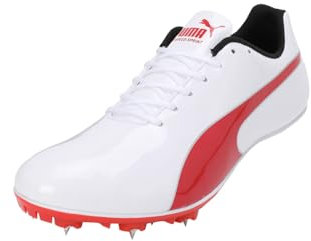 PUMA Evospeed Sprint 14.5, Track and Field Shoe, White Red Silver, 33 EU