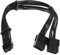 ECSiNG Verlängerungskabel, 12-polig auf doppelt, 8-polig, 18AWG, 30 cm, kompatibel mit PCIe RTX Serie 30 3060/3070/3080, Grafikkarte, Schwarz
