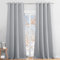 PONY DANCE Tende Soggiorno Moderne 2 Pezzi Tende Oscuranti con Anelli Tenda Termica Tende Camera da Letto Tende Termiche Isolanti per Interni L 140 x A 280 cm, Grigio Chiaro