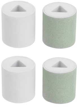 4 Rollen für elektrische Nagelpolierer, 20,4 x 19,4 mm, Ersatzrollen, Ersatzrollen, Innenloch, 0,9 x 0,8 mm, EVA, elektrisch, Grün / Weiß
