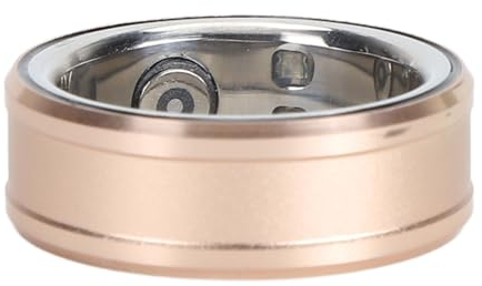 Smart Ring für Gesundheitsaktivitäten und Fitness - mit NFC, Schlafmonitoring, Schrittzähler und Sportfunktionen (Gold)