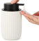 Segbeauty Dispenser Sapone Bagno, 320ml Dispenser Doccia Ceramica, Dispenser Shampoo e Bagnoschiuma, Dosatore Sapone Ricaricabile con Grande Testa Della Pompa