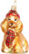 SIKORA Cocker Spaniel besondere Weihnachtskugel Glas Christbaumschmuck Deko Figur Weihnachten Anhänger Ornament - Meisterstücke - BS761