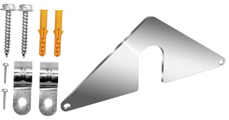 Uonlytech Zapfhahn-montageplatte Für Den Außenbereich Edelstahl -wasserhahn-montageplatte Komplettes Hardware-set