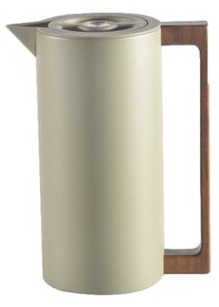 Jarra Térmica De Café Vacío Aislada, Matraz Acero Inoxidable, Con Mango De Madera Y Pulsador De Seguridad Simple, Para El Hogar, Hotel, Oficina (Verde,1L)