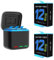 Gobesty Chargeur Batterie pour GoPro Hero 12/11/10/9 Chargeur Triple et Boîte de Stockage de Batterie avec Chargeur à 3 canaux et 2 Batterie de Remplacement pour GoPro Hero 12 Hero 11/10/9
