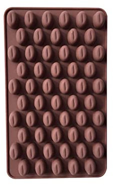 Porgeel Suppository Formen Kaffeekornform geformtes Eis/Kuchen/Brot/Kuchenform Formen Silikon Nicht-Stick-Kuchen zufällige Farbe