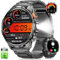 Smartwatch Herren mit 1000mAh Akku/LED Taschenlampen/1.91 AMOLED, 5ATM Wasserdicht Militär Smart Watch mit Telefonfunktion, 113 Sportmodi Fitnessuhr, 24/7 Herzfrequenz/Schlafmonitor/SpO2/iOS Android