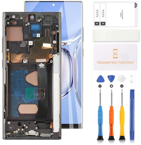 INCELL Écran LCD de rechange pour Samsung Galaxy Note 20 Ultra 5G/4G N985 N986 SM-N986B Écran tactile complet avec numériseur + cadre (sans empreintes digitales) (blanc)