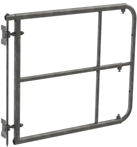 kerbl Weidetor verstellbar für Pferdehalter, 90cm, Breite verstellbar 1-1,7m, Stahl feuerverzinkt, robust, langlebig