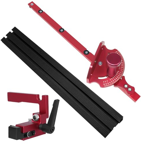 Precisioni Mitra Gauge Tavolo Goniometro Maniglia di spinta Angolo fisso Gear Shifting Hole T Track Angle Righello Tabella Mitra
