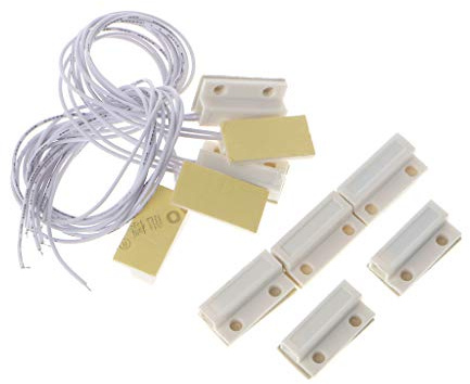 5 Sets MC-38 Kabelgebundener Türfenster-Sensor Magnetschalter Home Alarmanlage Detektor