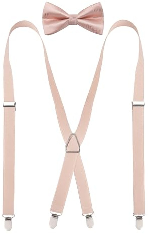 Alizeal Mens Elastico e regolabile per pantaloni Set di cravatte a farfalla