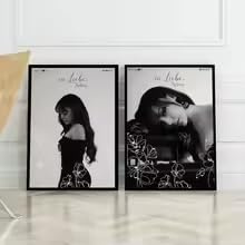 LIMAIDUO Modernes Poster der beliebten Rapperin Ayliva – Musik-Leinwandgemälde – Wandkunst für Wohnzimmer und Zuhause (40 x 60 cm x 2 / rahmenlos)
