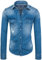 Rock Creek Herren Jeanshemd Denim RC-013 [Blau XL]