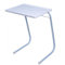 kenex Mesa Auxiliar Plegable Color Blanco Medidas: Largo: 52 cm Ancho: 39 cm Alto: 70 cm Soporte hasta 25kg, 6 Niveles