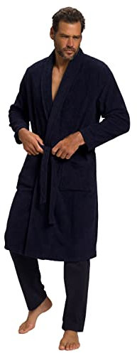 JP 1880 Homme Grandes Tailles Peignoir éponge col châle Tissu en Coton Bleu Marine L 702388 76-L