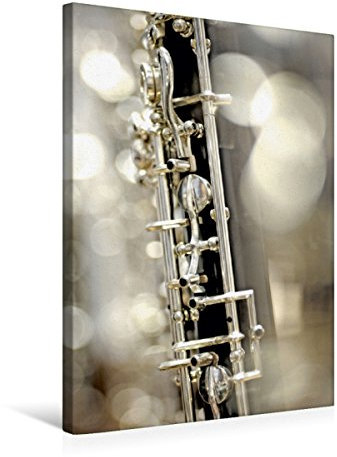 Premium Textil-Leinwand 50 x 75 cm Hoch-Format Oboe englischen Stil | Wandbild, HD-Bild auf Keilrahmen, Fertigbild auf hochwertigem Vlies, Leinwanddruck von Patrice THEBAULT