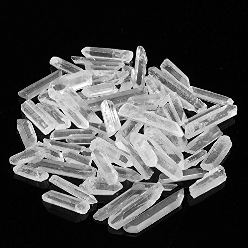AITELEI 1 lb Natural Rock Quartz Crystal Points Irregular Reiki Crystal Healing Polished Sticks Spikes Point Beads Gemstone Wands for Jewelry Making Home Decora