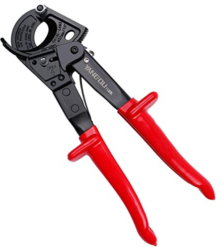 Yangoutool Ratchet Cable Wire Cutter and Heavy Duty Aluminum Copper Ratchet Cable Cutter for Cutting Electrical Wire Up to 240mm² Cutter Pliers