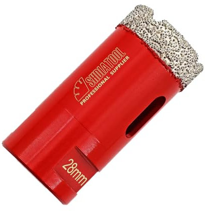SHDIATOOL Dry Diamond Drill Core Bit Diameter 28mm Vacuum Brazed Drilling Porcelain Tile Granite Marble