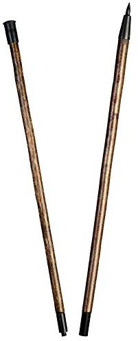 Stock Fachmann Alpenstange Hasel Zweiteilig Geschmiedete Massive Spitze Belastbar Bis 100kg Farbe Braun Holz