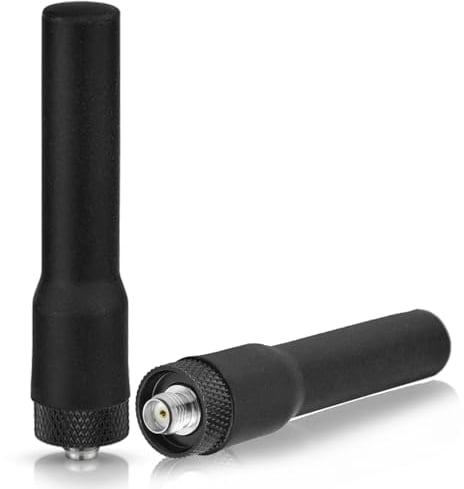 Bingfu Funkgerät Antenne SMA Buchse Dual Band VHF UHF 136-174MHz 400-460MHz Antenne Kompatibel mit Baofeng BF-F8HP UV-5R UV-82 BF-888S Handheld HT Ham Radio Walkie Talkie, 2-Pack, MEHRWEG