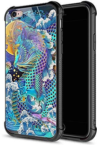 CARLOCA Compatible with iPhone 6S Case, Rainbow Dragon Pattern Design Shockproof Anti-Scratch Case for iPhone 6/6S 4.7 inch