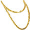 FILANGO Chirurgenstahl Königskette goldfarben Karabinerverschluss Mode Schmuck Kette Goldfarben 5 mm