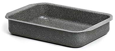 EURONOVITA' SRL EN-226201 Lasagnera Teglia in Pietra Vulcanica da Forno 42 CM Rettangolare