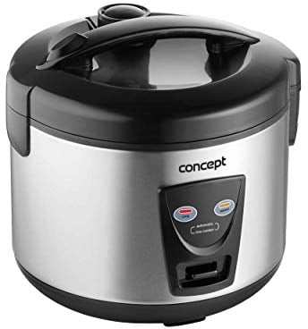 CONCEPT Hausgeräte Concept RE2020 2-in-1 Reiskocher mit WARM-funktion,Fassungsvermögen: 1,5 L, Stainless Steel, 1.5 liters