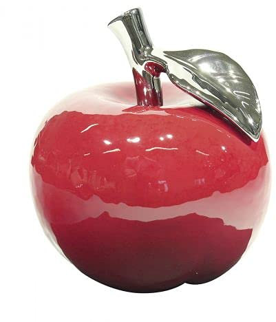 mucHome Dekoaufsteller Dekoobst Apfel Facellaklein aus Keramik Rot Höhe:10cm Skulptur Deko